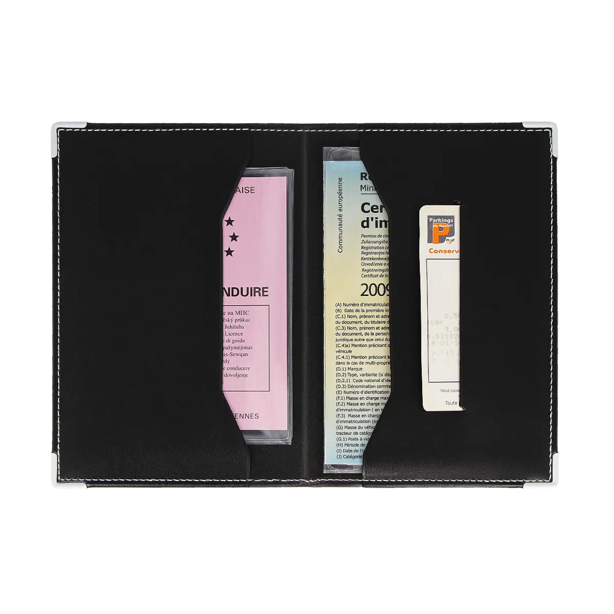 porte papiers voiture color pop etui carte grise fabrique en france made in france